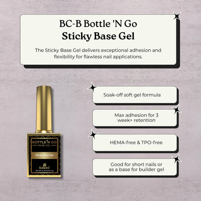 Kokoist BC-B Bottle 'N Go Sticky Base Gel – Professional Adhesion Base Gel 15 ml