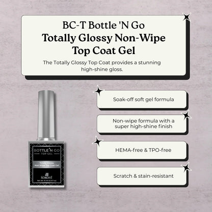 Kokoist BC-T Bottle 'N Go Totally Glossy Non Wipe Top Coat Gel 15 ml