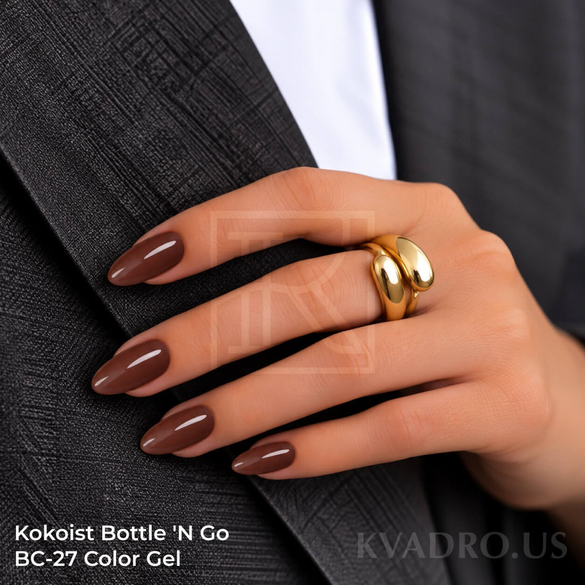 Bottle 'N Go BC-27 Color Gel Marrone Brown Glass