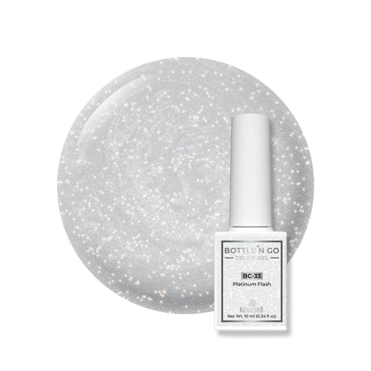 Kokoist Bottle 'N Go BC-33 Color Gel Platinum Flash, 10ml