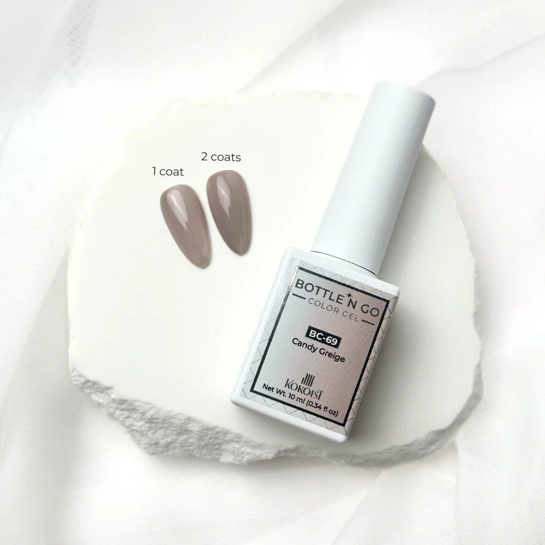 Kokoist Bottle 'N Go BC-69 Candy Greige, 10ml, closed bottle