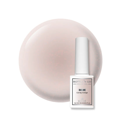 Kokoist Bottle 'N Go BC-69 Candy Greige, 10ml, close-up of micro shimmer texture