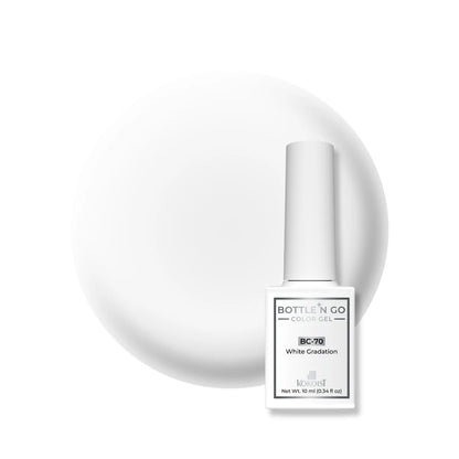 10ml — Kokoist Bottle 'N Go BC-70 White Gradation — label close-up, milky white shade