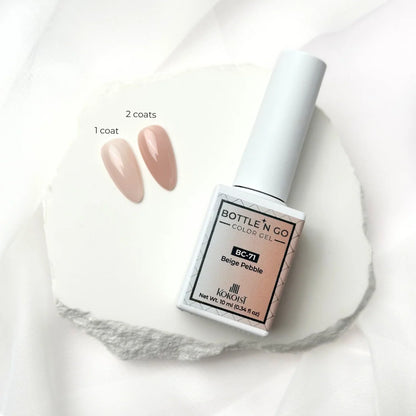 Kokoist Bottle 'N Go BC-71 Beige Pebble, 10ml, bottle with premium brush