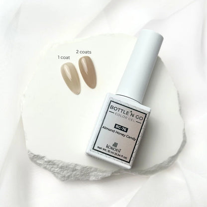Kokoist Bottle 'N Go BC-76 Almond Honey Candy, 10ml, close-up of sheer texture