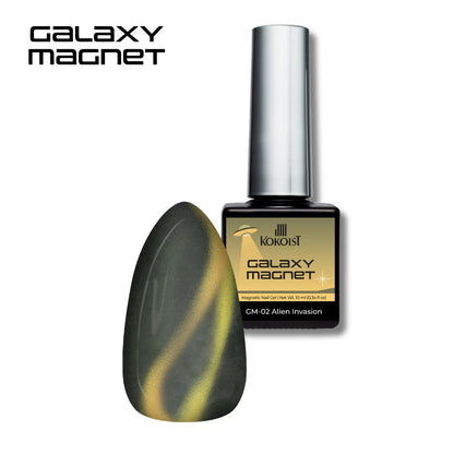 Kokoist Galaxy Magnet GM-02 Alien Invasion, 10ml, jade green magnetic swatch