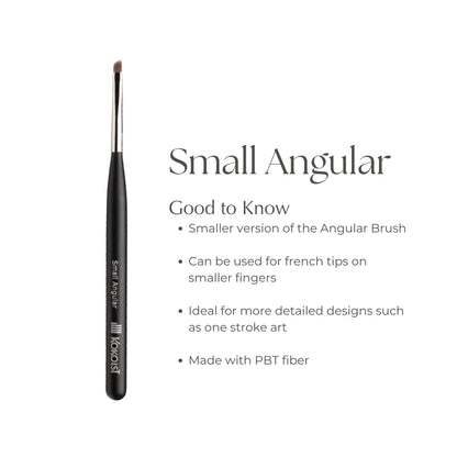 Kokoist Small Angular Brush, one-stroke nail art application
