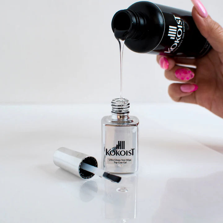 Kokoist - Ultra Glossy Non Wipe Top Coat Gel, 15ml and 100g