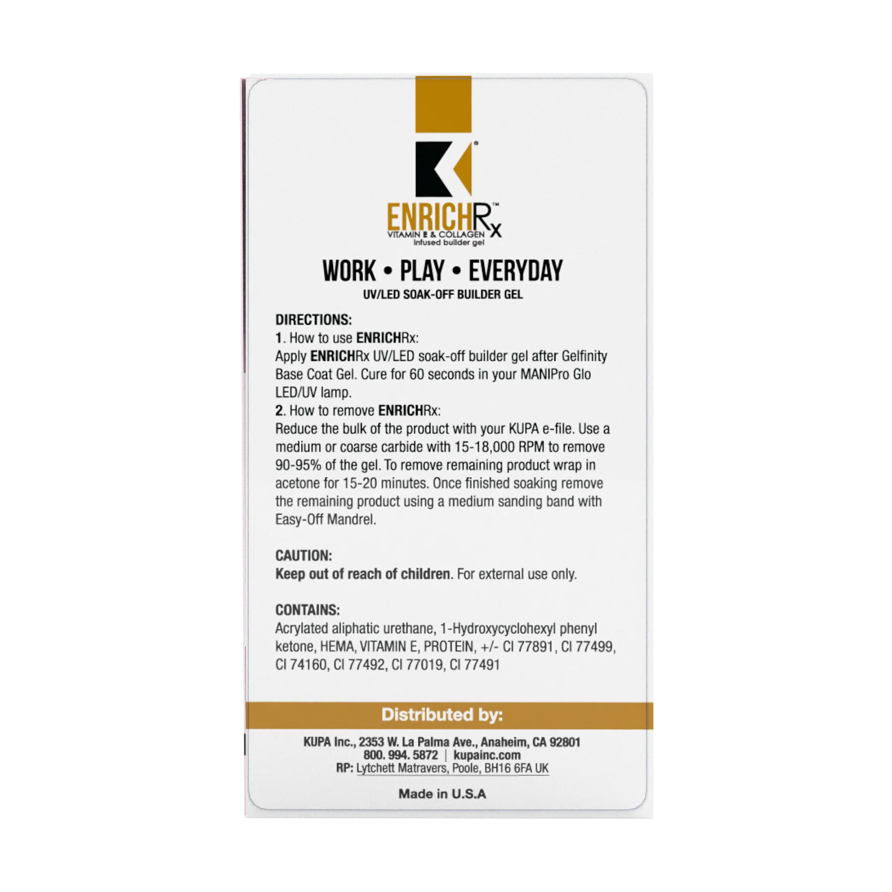 Kupa - Gelfinity EnrichRx Builder Gel Soft Pink, 17ml