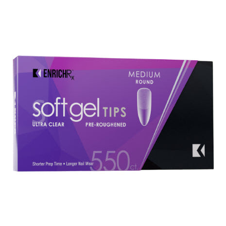 Kupa - Gelfinity EnrichRx Soft Gel Tips Round Medium, 550pc