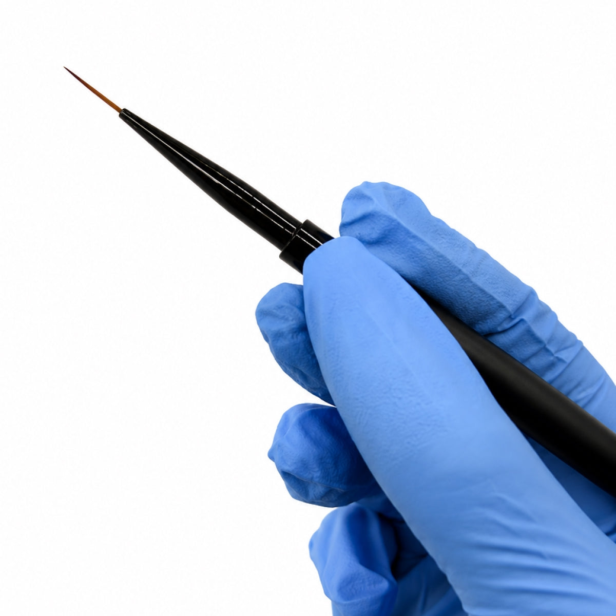 VADRO 13mm Liner Nail Brush held by a nail technician