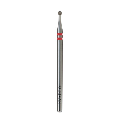  KVADRO Diamond Nail Drill Bit Ball 0.15 mm Red is a professional e-file attachment designed for precise and gentle nail treatment. 