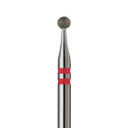  KVADRO Diamond Nail Drill Bit Ball 0.25 mm Red is designed for precise and gentle nail care procedures. 