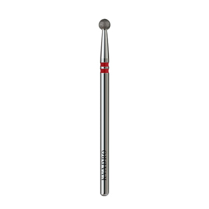  KVADRO Diamond Nail Drill Bit Ball 0.30 mm Red is designed for precise and gentle nail treatment, ensuring comfortable and controlled work during manicure and pedicure procedures. 