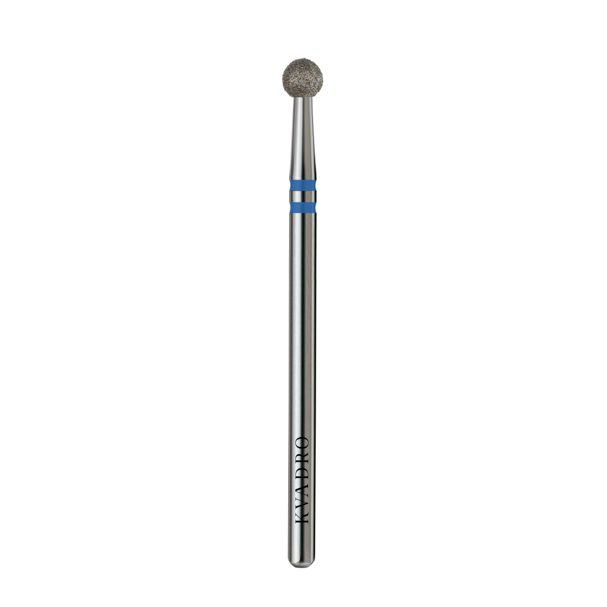 KVADRO Diamond Nail Drill Bit Ball 0.35 mm Blue is designed for efficient and controlled nail preparation procedures.