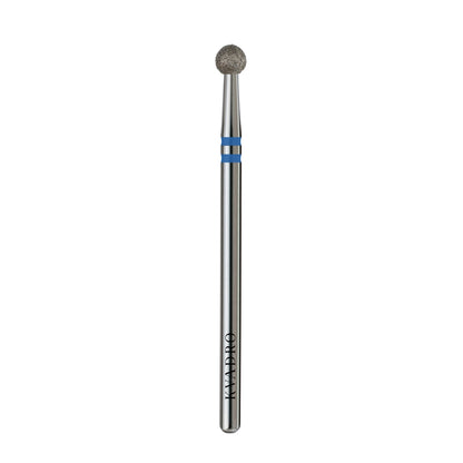 KVADRO Diamond Nail Drill Bit Ball 0.35 mm Blue is designed for efficient and controlled nail preparation procedures.
