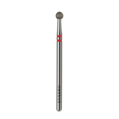 KVADRO Diamond Nail Drill Bit Ball 0.35 mm Red is designed for precise and gentle nail care procedures.