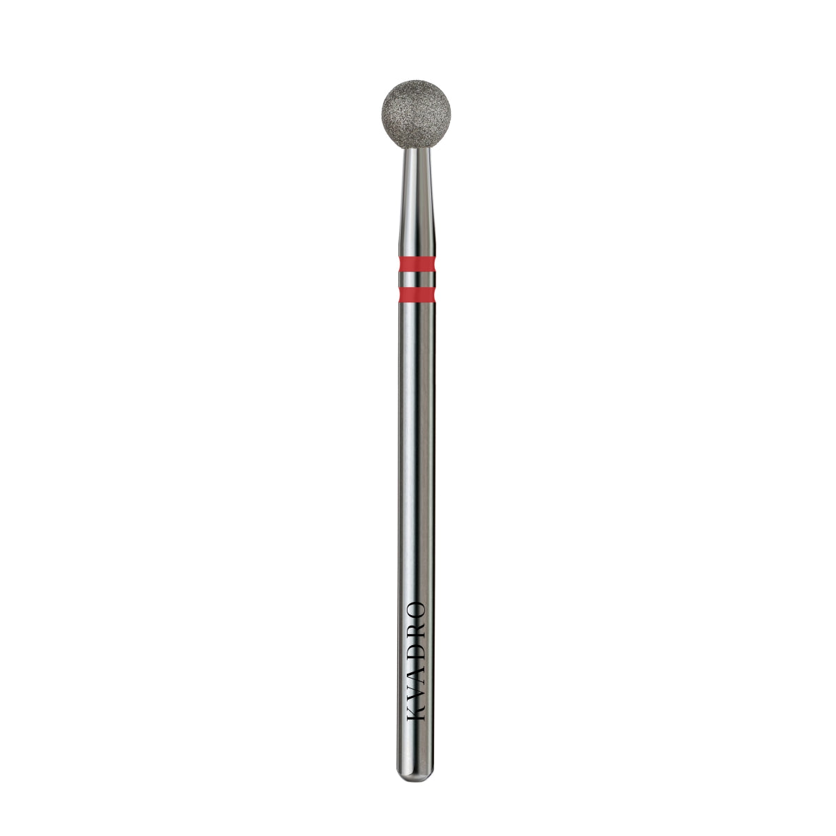  KVADRO Diamond Nail Drill Bit Ball 0.45 mm Red is designed for precise and gentle nail preparation procedures. 