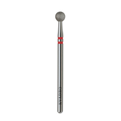  KVADRO Diamond Nail Drill Bit Ball 0.45 mm Red is designed for precise and gentle nail preparation procedures. 