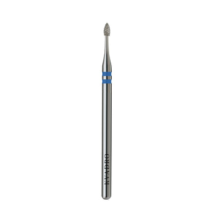  KVADRO Diamond Nail Drill Bit Bud 0.12 mm Blue is designed for precise and controlled nail preparation in professional manicure and pedicure procedures. 
