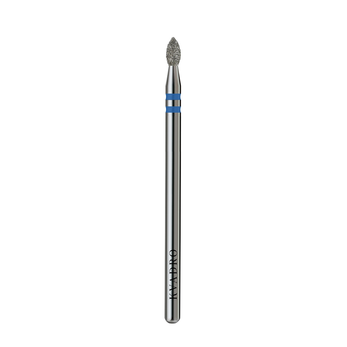 KVADRO Diamond Nail Drill Bit Bud 0.21 mm Blue is designed for precise and efficient nail preparation in professional manicure and pedicure procedures.