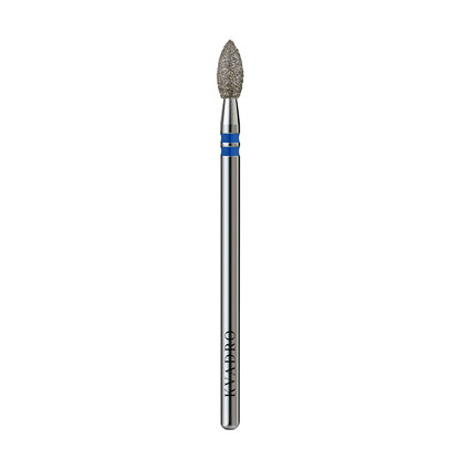  KVADRO Diamond Nail Drill Bit Bud 0.30 mm Blue is designed for precise and efficient nail preparation in professional manicure and pedicure procedures. 