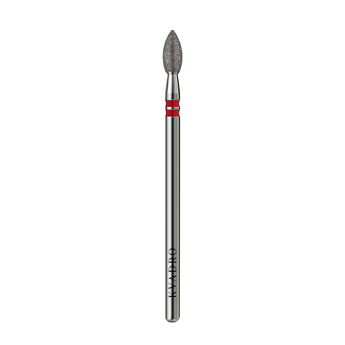  KVADRO Diamond Nail Drill Bit Bud 0.30 mm Red is designed for gentle and controlled nail preparation in professional manicure and pedicure procedures. 