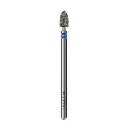  KVADRO Diamond Nail Drill Bit Bullet 0.40 mm Blue is designed for precise and efficient nail preparation in professional manicure and pedicure procedures. 