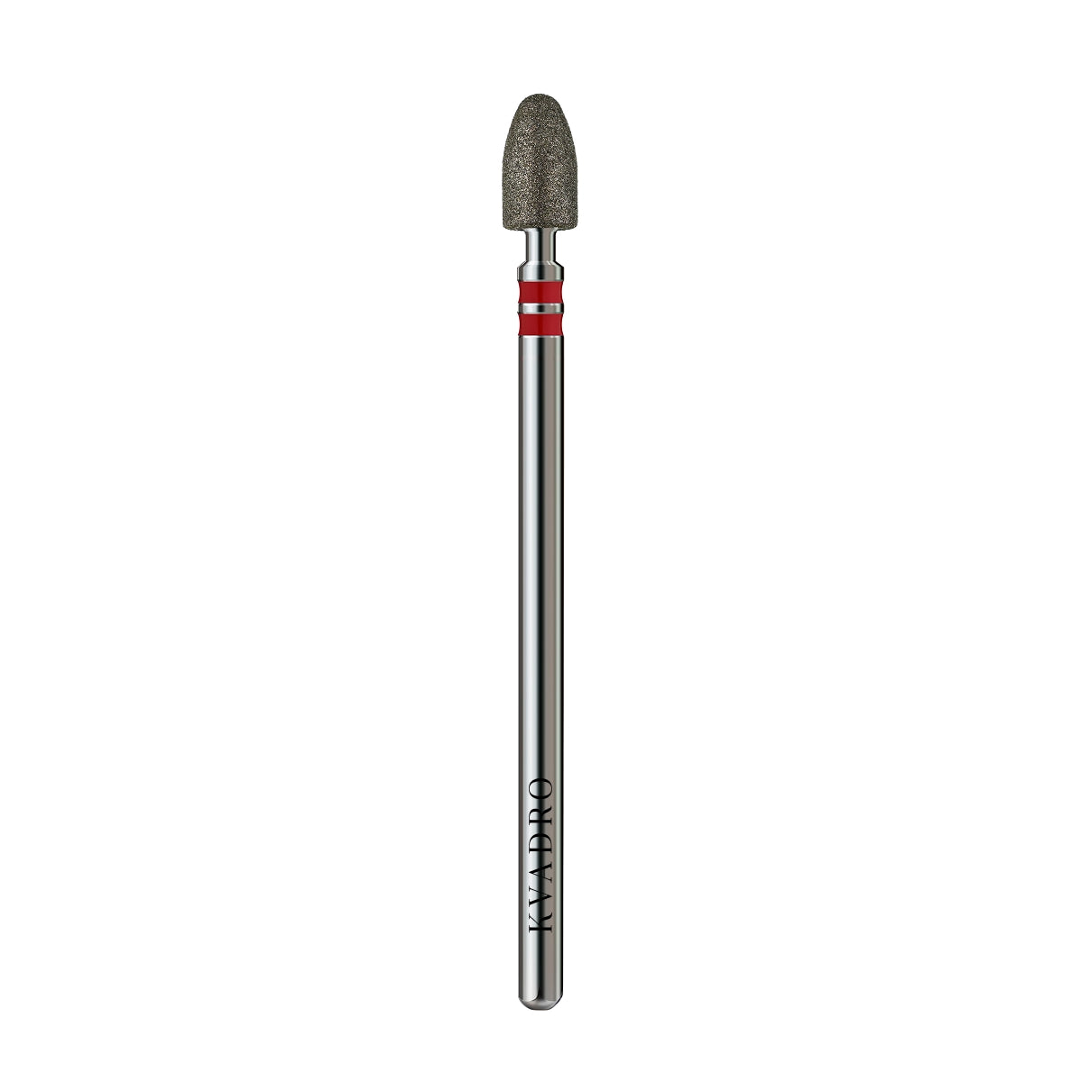  KVADRO Diamond Nail Drill Bit Bullet 0.40 mm Red is designed for gentle and controlled nail preparation in professional manicure and pedicure procedures. 
