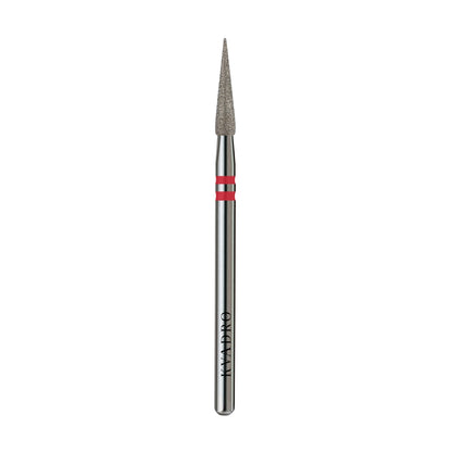 KVADRO Diamond Nail Drill Bit Drop 0.25 mm Red is designed for precise and gentle nail preparation.