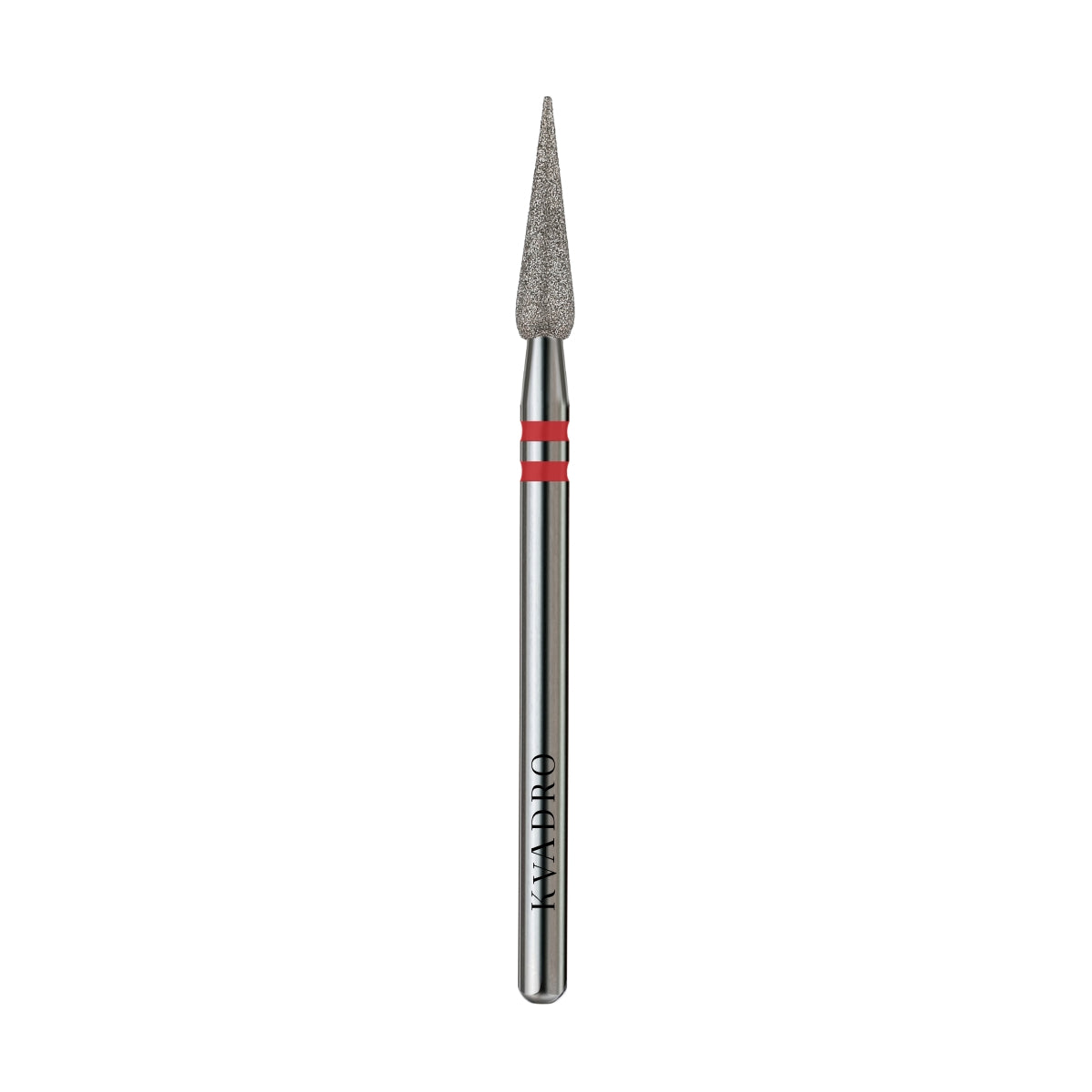 KVADRO Diamond Nail Drill Bit Drop 0.30 mm Red is designed for controlled and gentle nail preparation.
