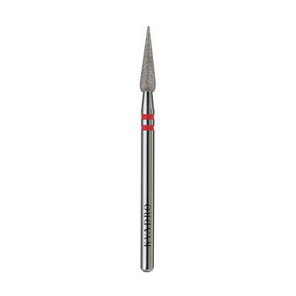 KVADRO Diamond Nail Drill Bit Drop 0.30 mm Red is designed for controlled and gentle nail preparation.