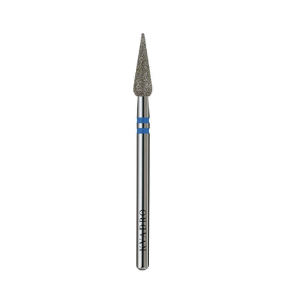  KVADRO Diamond Nail Drill Bit Drop 0.35 mm Blue is designed for controlled and efficient nail preparation in professional manicure and pedicure procedures. 