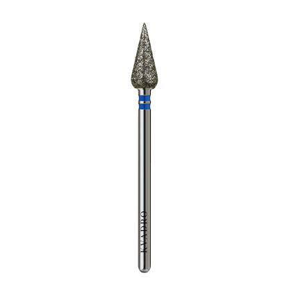 KVADRO Diamond Nail Drill Bit Drop 0.50 mm Blue is designed for efficient and controlled nail preparation in professional manicure and pedicure procedures