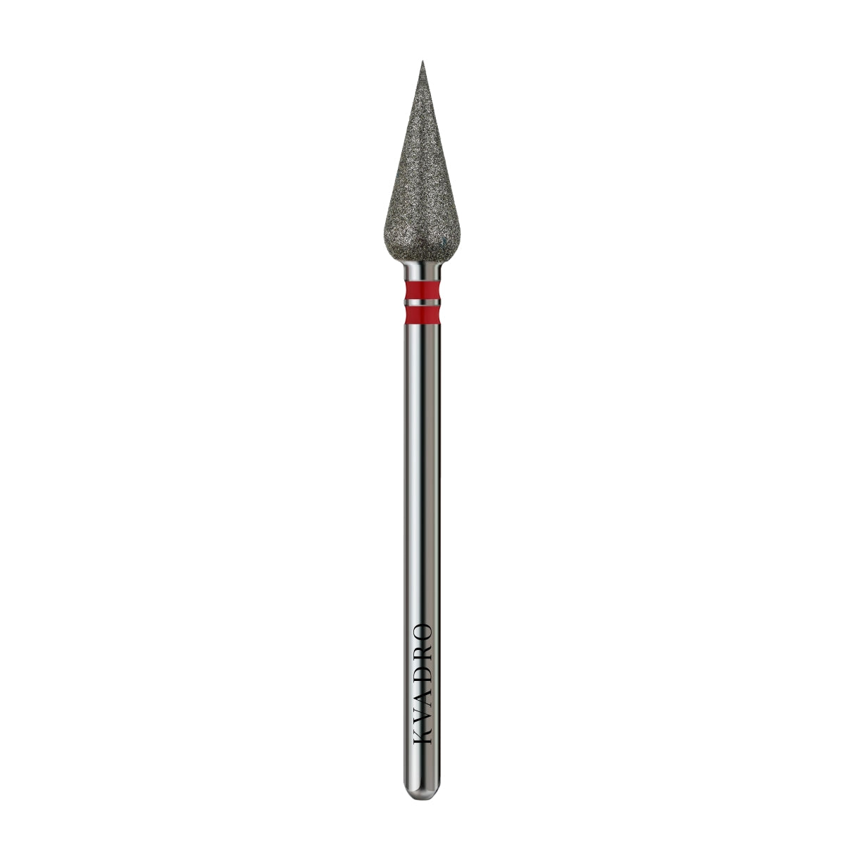  KVADRO Diamond Nail Drill Bit Drop 0.50 mm Red is designed for efficient yet gentle nail preparation in professional manicure and pedicure procedures. 