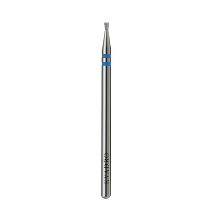  KVADRO Diamond Nail Drill Bit Inverted Cone 0.12 mm Blue is designed for precise and controlled nail preparation in professional manicure and pedicure procedures. 