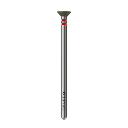  KVADRO Diamond Nail Drill Bit Inverted Cone 0.20 mm Blue is designed for precise and efficient nail preparation in professional manicure and pedicure procedures. 