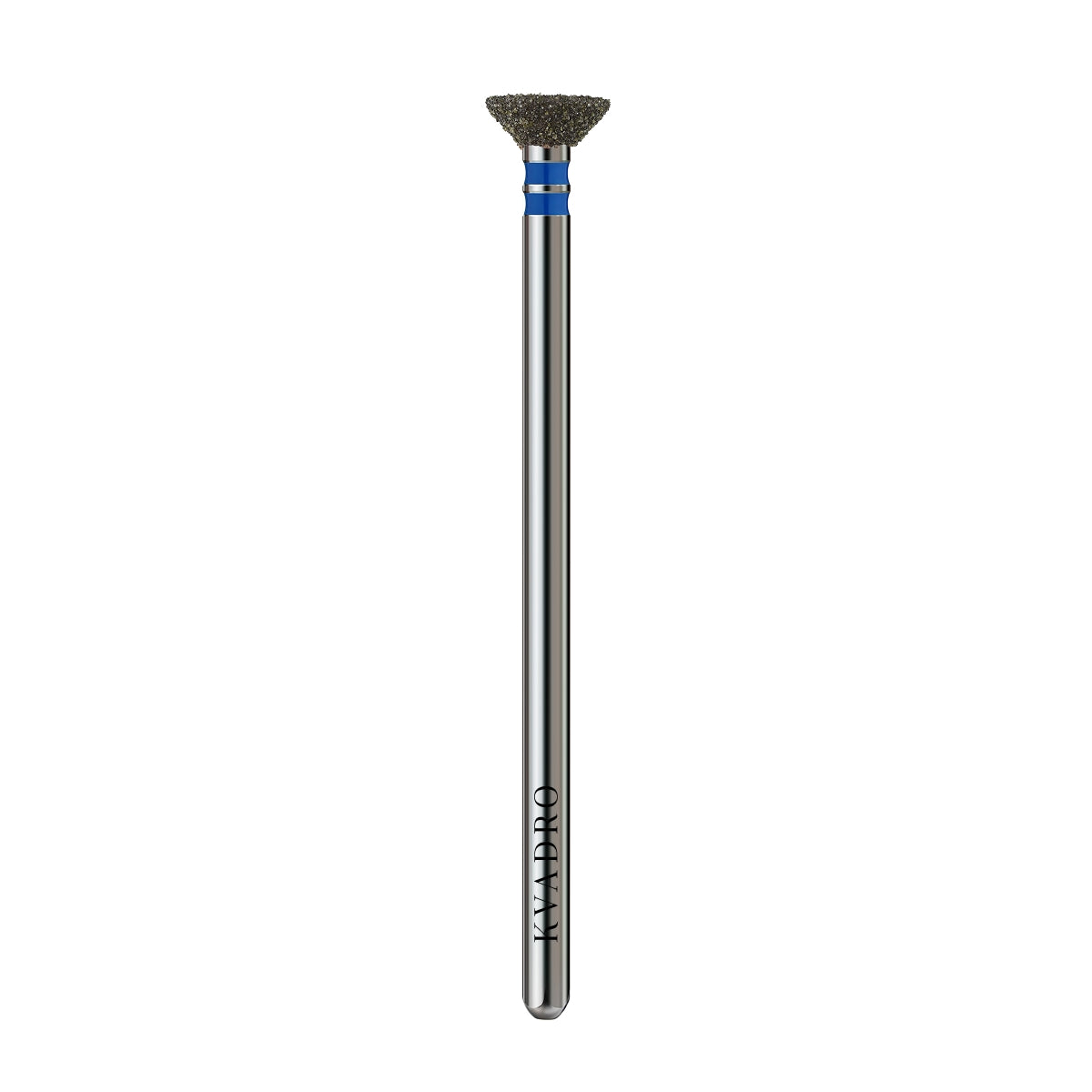  KVADRO Diamond Nail Drill Bit Inverted Cone 0.60 mm Blue is designed for efficient and controlled nail preparation in professional manicure and pedicure procedures. 