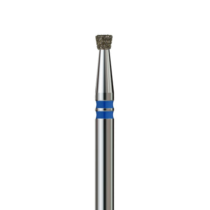  KVADRO Diamond Nail Drill Bit Inverted Cone 0.60 mm Red is designed for gentle and controlled nail preparation in professional manicure and pedicure procedures. 