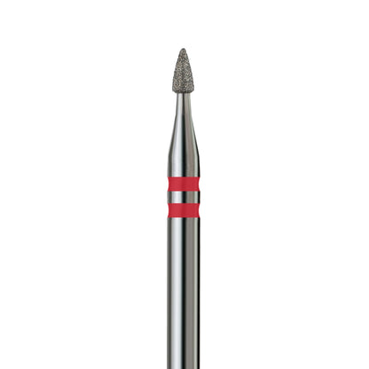 KVADRO Diamond Nail Drill Bit – Pointed Cone 0.16 mm – Red