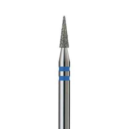KVADRO Diamond Nail Drill Bit – Pointed Cone 0.20 mm – Blue