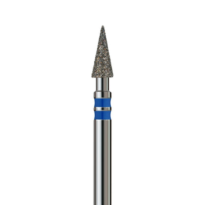 KVADRO Diamond Nail Drill Bit – Pointed Cone 0.30 mm – Blue