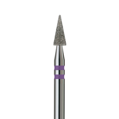 KVADRO Diamond Nail Drill Bit – Pointed Cone 0.30 mm – Violet