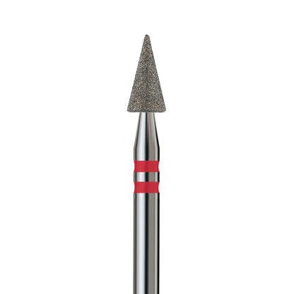 KVADRO Diamond Nail Drill Bit – Pointed Cone 0.35 mm – Red