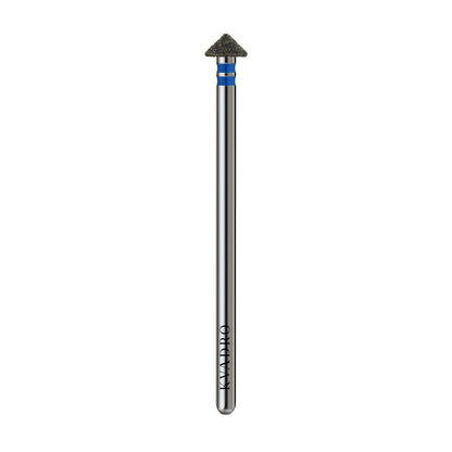  KVADRO Diamond Nail Drill Bit Pointed Cone 0.50 mm Blue is designed for precise and controlled work during nail modeling and structural correction. 
