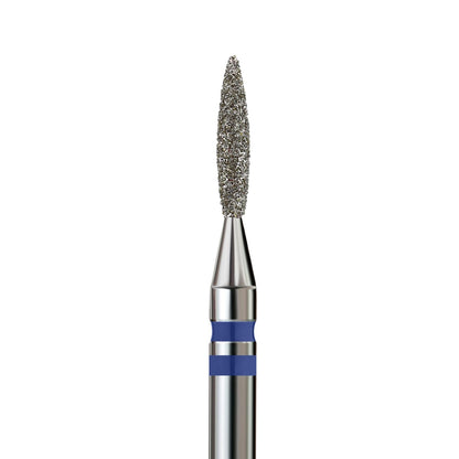 KVADRO Diamond Nail Drill Bit – Pointed Flame 0.16 mm – Blue