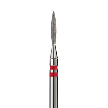 KVADRO Diamond Nail Drill Bit – Pointed Flame 0.16 mm – Red