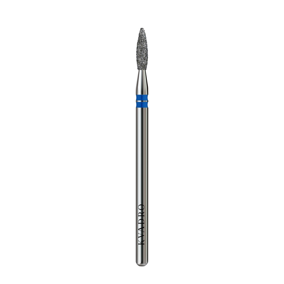 KVADRO Diamond Nail Drill Bit Pointed Flame 0.21 mm Blue is a professional e-file attachment designed for fast and efficient nail preparation with controlled precision.
