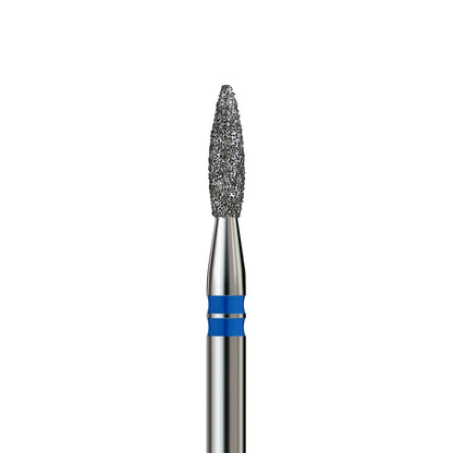 KVADRO Diamond Nail Drill Bit – Pointed Flame 0.21 mm – Blue