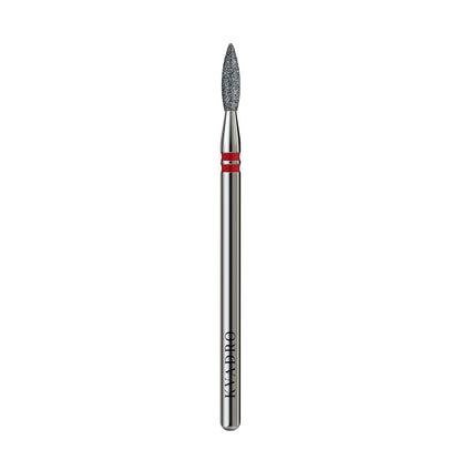 KVADRO Diamond Nail Drill Bit – Pointed Flame 0.21 mm – Red